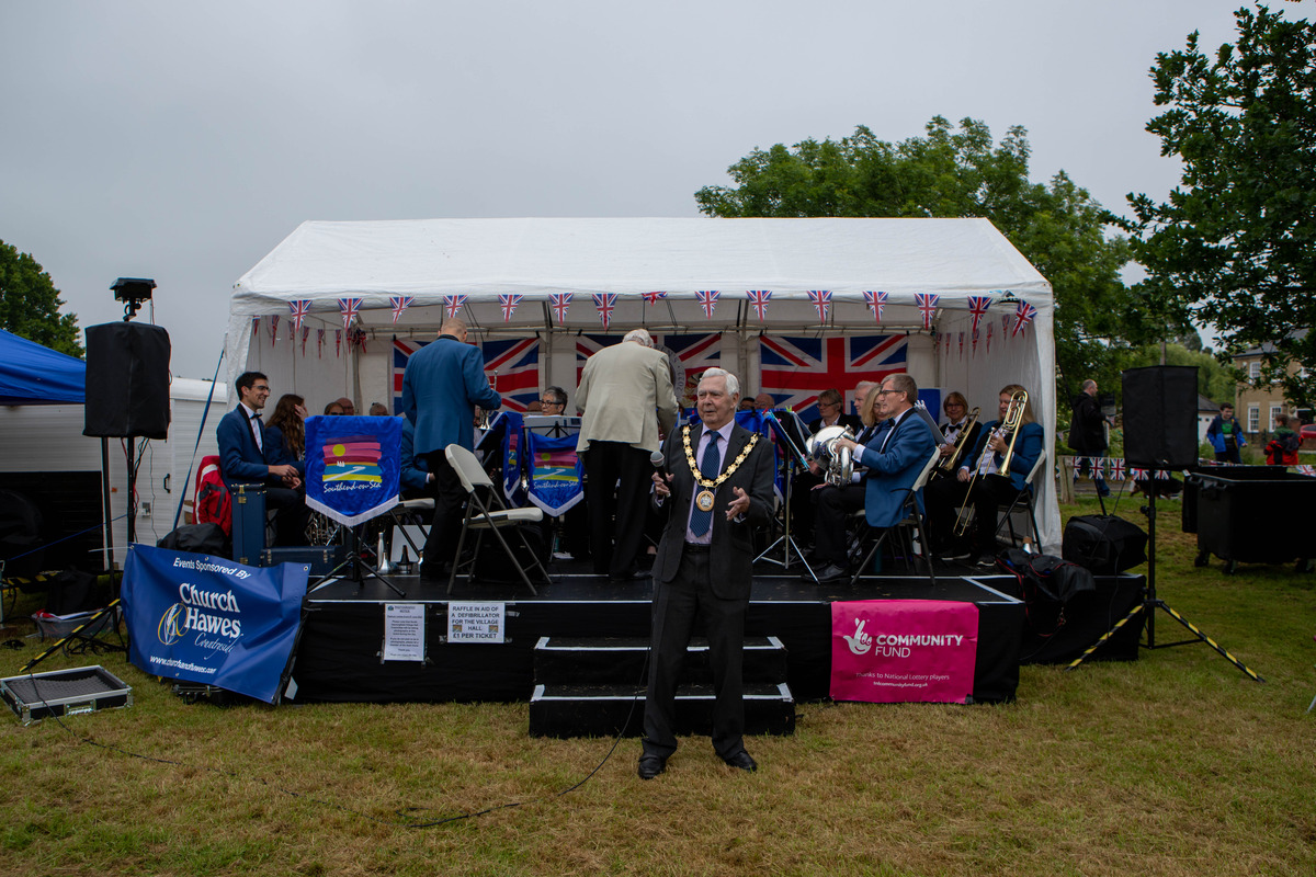 The Mayor, Councillor John Galley officially opening the event